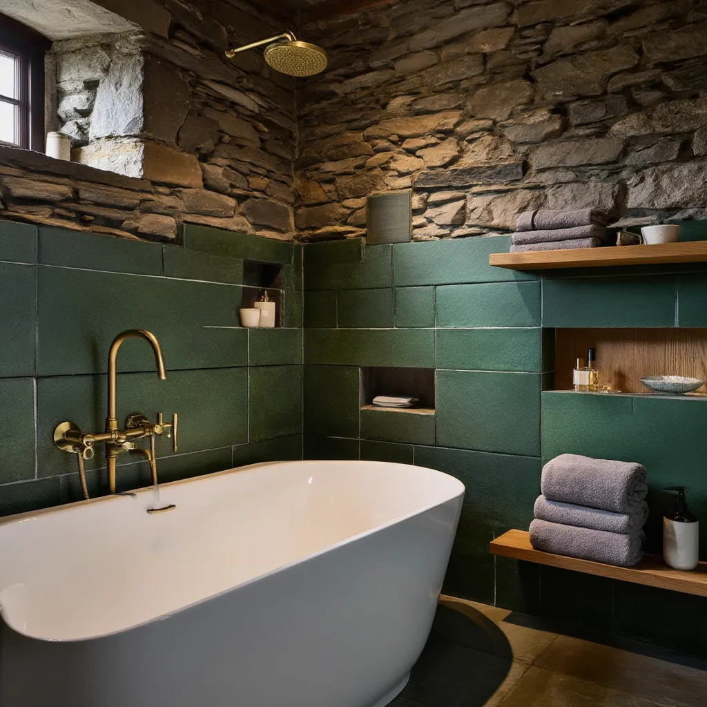 Finished bathroom refit in a Wharfedale stone cottage